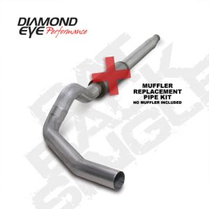 Diamond Eye Performance K5316A-RP Diamond Eye KIT 5in CB MFLR RPLCMENT PIPE SGL AL: 94-97 FORD 7.3L F250/F350 PWRSTROKE