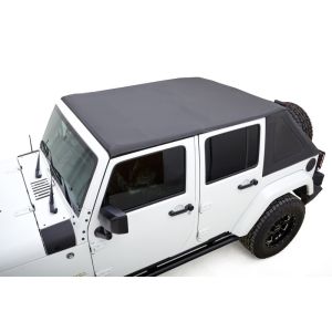 Rugged Ridge 13861.35 07-18 Jeep Wrangler JKU 4 Dr Black Diamond Stitch Cloth Voyager Top