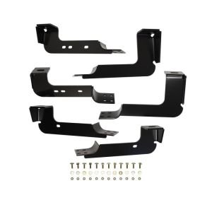 Westin 2004-2013 Chevy Silverado 1500 Crew Cab Premier Oval Nerf Step Bar Mount Kit - Black