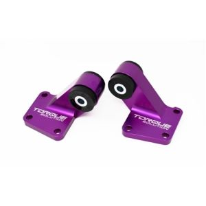 Torque Solution Billet Rear Differential Mounts 03-06 Mitsubishi EVO VII-IX - Purple