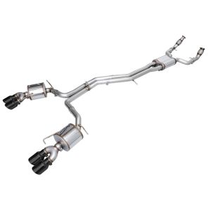 AWE Tuning 3015-43107 19-23 Audi C8 S6/S7 2.9T V6 AWD Touring Edition Exhaust - Diamond Black Tips