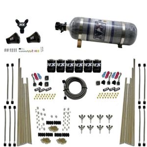 Nitrous Express 80020-12 8-CYL TRIPLE-D DRY DIRECT PORT, 3 STAGE DRY, 6 SOLENOIDS W/ 12LB BOTTLE