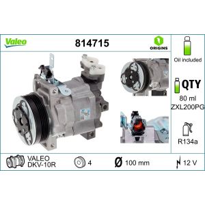 Valeo 814715 2008-2011 Subaru Forester Compressor