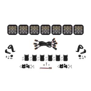 Diode Dynamics DD7258 SS5 Pro Universal CrossLink 7-Pod Lightbar - White Driving