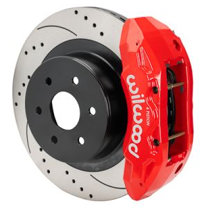 Wilwood 140-16861-DR 99-18 Chevy Silverado/GMC Sierra 16x1.25 D&S Rotor TX4R 4 Piston Rear Brake Kit - Red