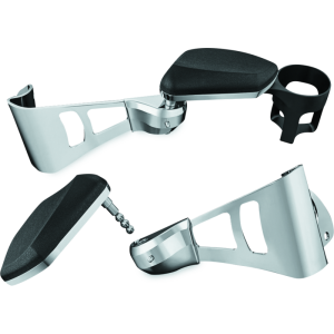 Kuryakyn 8955 Passenger Armrests  14-23 Touring Models Chrome