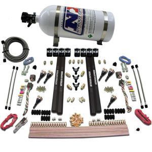 Nitrous Express 90096-10 6-CYL. SX2 DUAL STAGE NOZZLE SYSTEM W/ 10LB BOTTLE