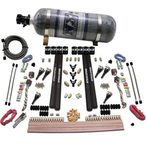 Nitrous Express 90096-12 6-CYL. SX2 DUAL STAGE NOZZLE SYSTEM W/ 12LB BOTTLE