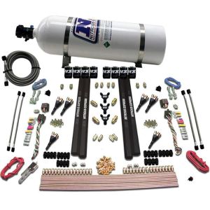 Nitrous Express 90096-15 6-CYL. SX2 DUAL STAGE NOZZLE SYSTEM W/ 15LB BOTTLE