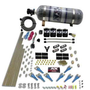 Nitrous Express 90506-12 8 CYL SHARK DIRECT PORT, 4 SOLENOIDS, WITH COMPOSITE BOTTLE (200-600HP JETTING)