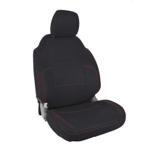 PRP Seats B058-01 PRP 2021+ Ford Bronco 2 Door Front Seat Covers (Pair) - Black w/ Red Stitching