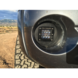 Cali Raised LED CR2455 Cali Raised 2005-2011 Toyota Tacoma Led Fog Light Pod Rep Brackets Kit - Brackets W/ Amber Pods