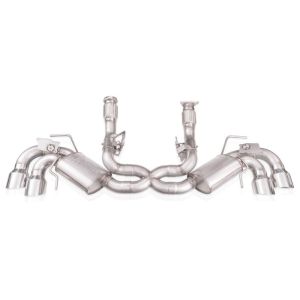 Stainless Works C8CBR 20-21 Chevrolet Corvette C8 6.2L Redline Cat-Back Exhaust w/ Polished Tips