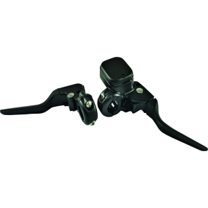 Bikers Choice 482708 Black 11/16 Bore Custom Handlebar Control Kit 1 Inch Bar Cable Clutch No Switches