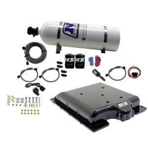 Nitrous Express 20972-15 Dodge Hellcat/Demon Supercharger Lid Nitrous Kit (100-400HP) w/15lb Bottle