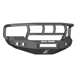 Road Armor 605R2B-NW 05-07 Ford F-250 Stealth Front Bumper w/Titan II Guard Wide Flare - Tex Blk