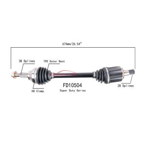 PROTECH AXLES FD10504 CV Axle Assembly