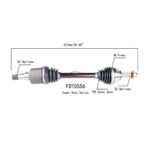 PROTECH AXLES FD10556 CV Axle Assembly