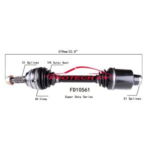 PROTECH AXLES FD10561 CV Axle Assembly