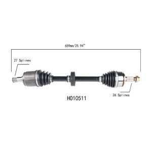 PROTECH AXLES HO10511 CV Axle Assembly