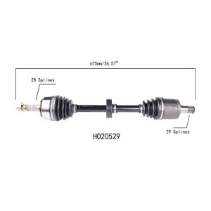 PROTECH AXLES HO20529 CV Axle Assembly