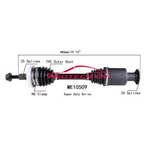 PROTECH AXLES ME10509 CV Axle Assembly
