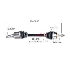 PROTECH AXLES MZ10501 CV Axle Assembly