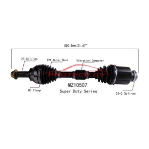 PROTECH AXLES MZ10507 CV Axle Assembly