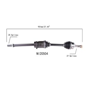 PROTECH AXLES NI20504 CV Axle Assembly