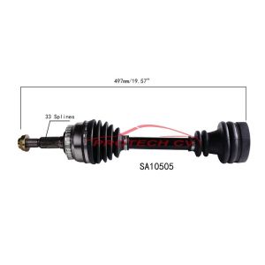 PROTECH AXLES SA10505 CV Axle Assembly
