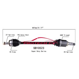 PROTECH AXLES SB10523 CV Axle Assembly