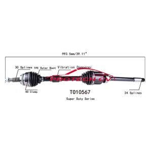 PROTECH AXLES TO10567 CV Axle Assembly