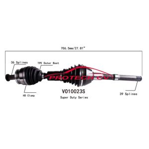 PROTECH AXLES VO10023S CV Axle Assembly