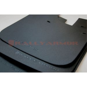 Rally Armor MF2-BAS-BLK Black Mud Flap/Black Logo