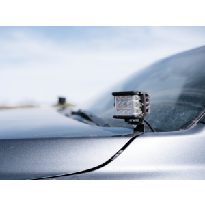 Cali Raised LED CR2856 Cali Raised 2016-2023 Toyota Tacoma Low Profile Ditch Light Brackets Kit - Blue Backlight - Small