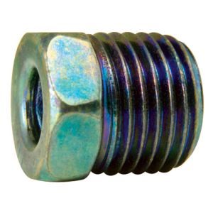 AGS BLF-43 Steel Tube Nut, 1/4 (9/16-18 Inverted), 10/bag