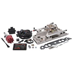 Edelbrock 35840 Pro Flo 4 EFI System Seq Port BBC Oval Port 850 Max HP 60lb/hr Satin Finish