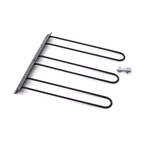 Lund Universal Cargo Bike Attachment 20x60 Non-Folding Steel Carrier - Black