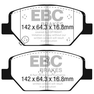 EBC Brakes UD1886 Ultimax OEM Replacement Brake Pads
