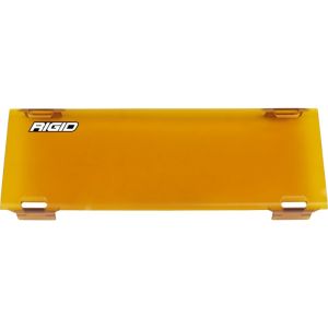 Rigid Industries 10in E-Series Light Cover - Amber -trim 4in & 6in