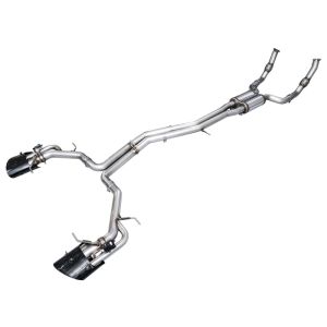 AWE Tuning 3025-33776 21-23 Audi C8 RS6/RS7 SwitchPath Cat-back Exhaust - Diamond Black Tips