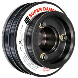 ATI ATI918598 Damper - 5.67in - Alum - (2) 4 Grv - Nissan RB26 - R33 34 - 1Pc - w/Power Steering Pulley