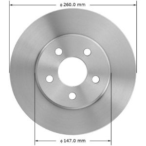 BENDIX DRUM & ROTORS PRT5041 BENDIX Disc Brake Rotor