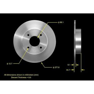 BENDIX DRUM & ROTORS PRT5554 BENDIX Disc Brake Rotor