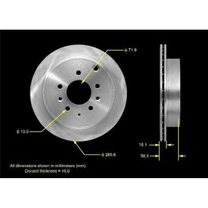 BENDIX DRUM & ROTORS PRT5569 BENDIX Disc Brake Rotor