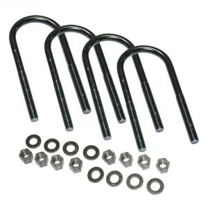 Superlift 11184 U-Bolt 4 Pack 5/8x3-1/8x8 Round w/ Hardware