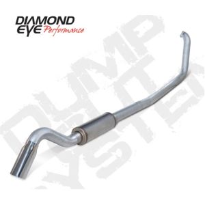 Diamond Eye Performance K4319A-TD Diamond Eye KIT 4in TB SGL AL: TURN DOWN 00-03 FORD 7.3L F250/F350