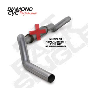 Diamond Eye Performance K5126A-RP Diamond Eye KIT 5in CB MFLR RPLCMENT PIPE SGL AL: 2006-2007.5 CHEVY 6.6L 2500/3500