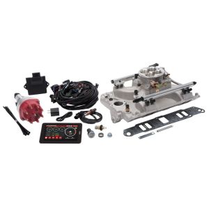 Edelbrock 35970 Pro Flo 4 Fuel Injection Kit Seq Port Pontiac 326-455 ci 550 Max HP 2 LbHr Injectors Satin