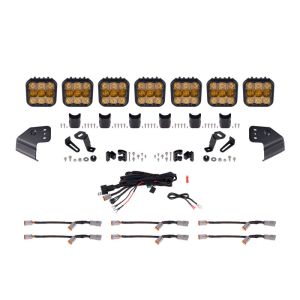 Diode Dynamics DD7233 Bronco SS5 Sport CrossLink Windshield - Yellow Combo Lightbar Kit